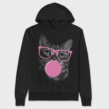 Sunglasses Cat Bubblegum Monochrome, Унисекс Мъжко Суичър