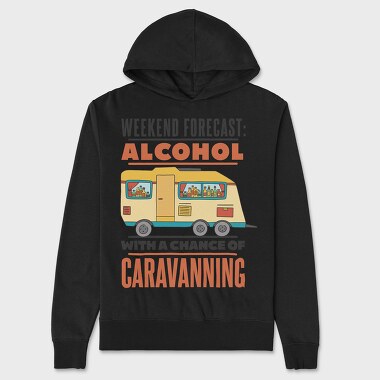 Alcohol and Camping, Unisex Men's Hoodie
