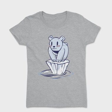 Polar Bear Alone, Women's T-Shirt