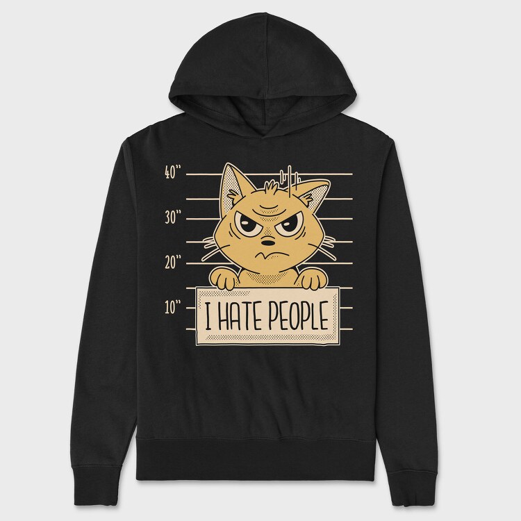Cat Prison, Unisex Men's Hoodie