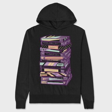 Vhs Tower, Unisex Men's Hoodie