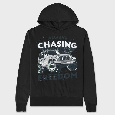 Unisex Men's Hoodie, Always Chasing Freedom