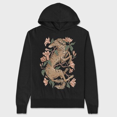 Grey Hound Magnolia, Unisex Men's Hoodie