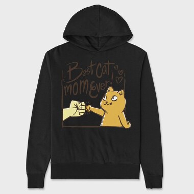 Best Cat Mom Ever, Unisex Men's Hoodie