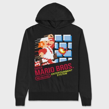 Super Mario Bros Nintendo, Unisex Men's Hoodie