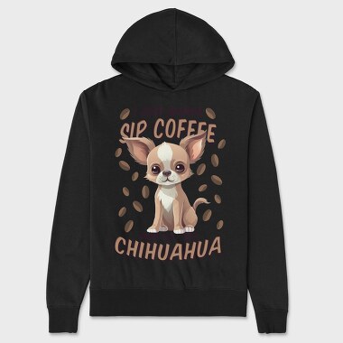 Chihuahua Coffee, Unisex Men's Hoodie