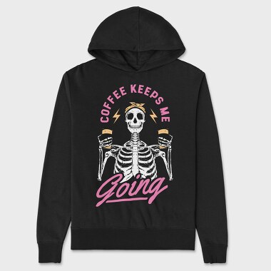 Coffee Keeps Me Going, Unisex Men's Hoodie