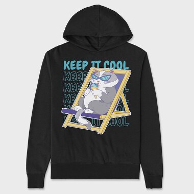 Cool Cat Ice Cream, Unisex Men's Hoodie