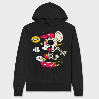 Crazy Mickey, Unisex Men's Hoodie