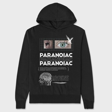 Society Paranoiac, Unisex Men's Hoodie