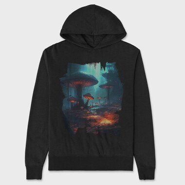 Futuristic Fungi, Unisex Men's Hoodie