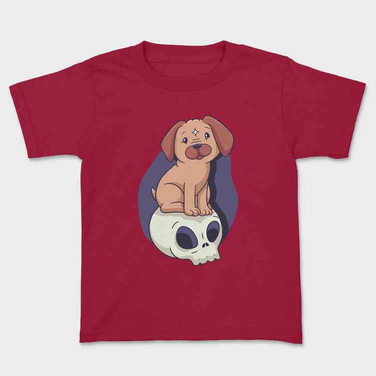 Pug Skull, Kids' T-Shirt