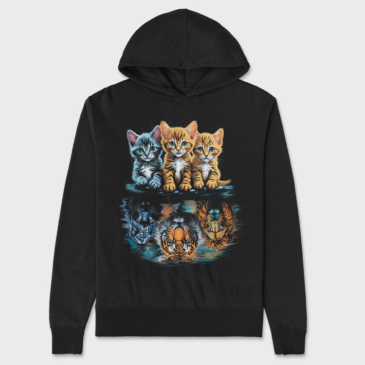 Kittens Strenght Big Cats, Unisex Men's Hoodie