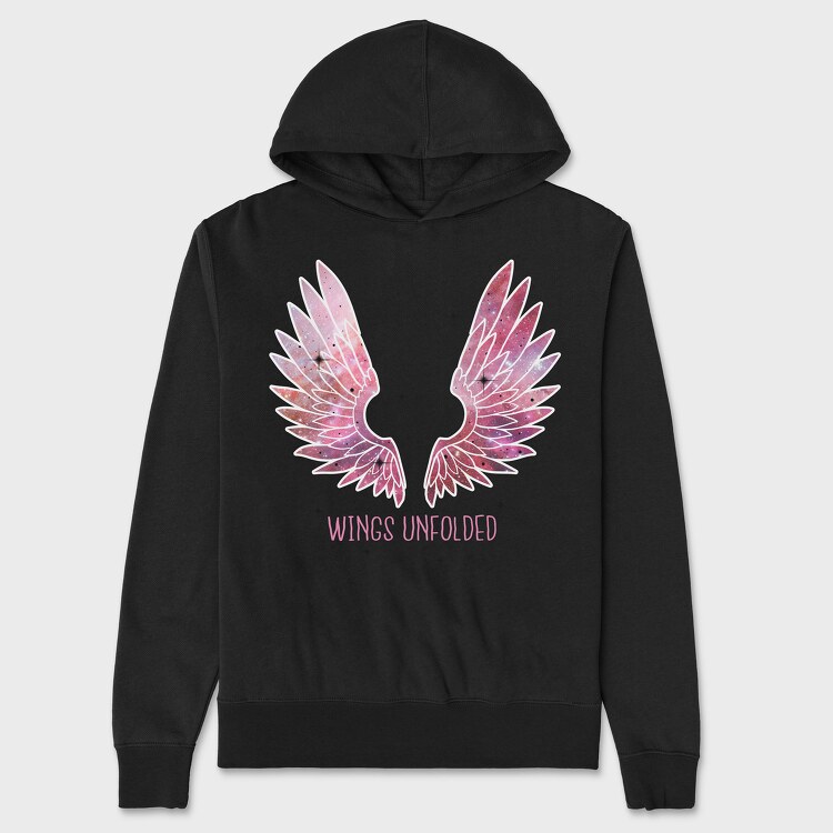 Galaxy Wings, Unisex Men's Hoodie