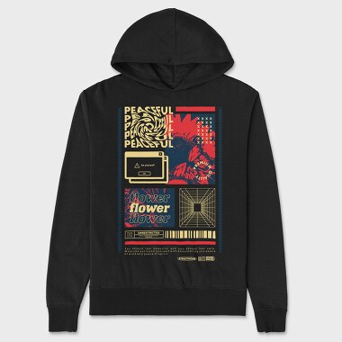 Peaceful 2, Unisex Men's Hoodie