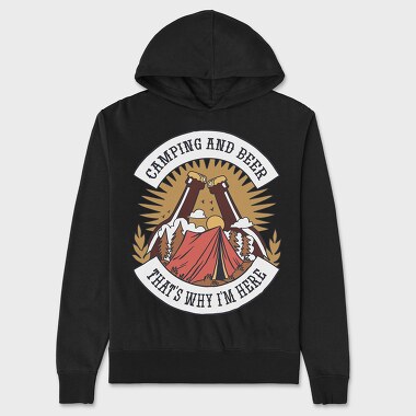 Camping and Beer 2, Unisex Men's Hoodie