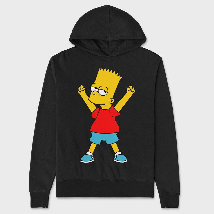 Bart Simpson 02, Unisex Men's Hoodie