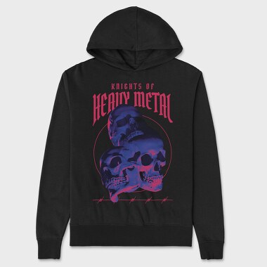Unisex Men's Hoodie, Knights of Heavy Metal