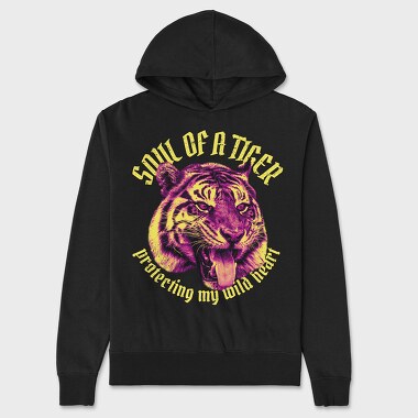 Soul of a Tiger, Unisex Men's Hoodie