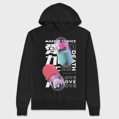 Unisex Men's Hoodie, Choice Pills