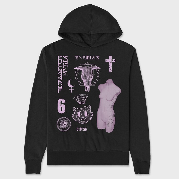Grounge Night, Unisex Men's Hoodie