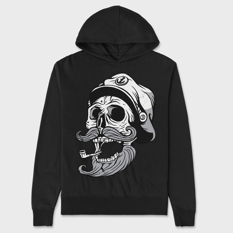 Marine Skull, Унисекс Мъжко Суичър