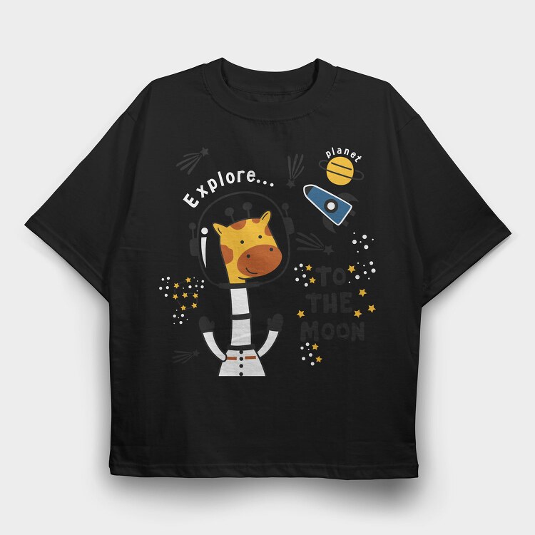 Cosmic White Cat, Unisex Men's T-Shirt