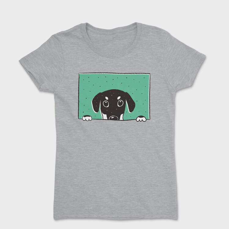 Peeking Dog, Дамска Тениска