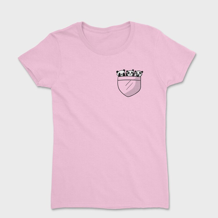 Panda Pocket, Women's T-Shirt