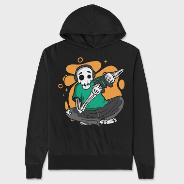 Gamer Skeleton, Unisex Men's Hoodie