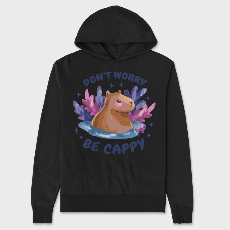Dont Worry Capybara, Unisex Men's Hoodie