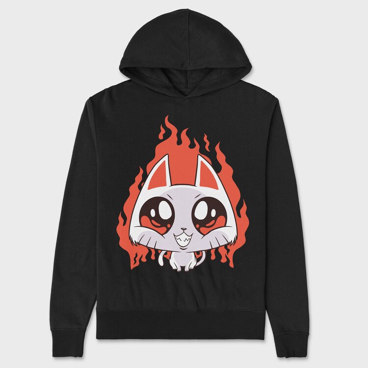Devil Cat, Unisex Men's Hoodie
