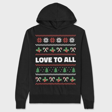 Love to All Ugly Sweater, Unisex Men's Hoodie