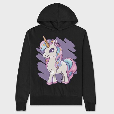Fantasy Unicorn Cute, Unisex Men's Hoodie