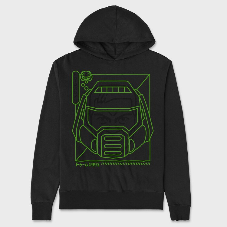 Doom 1, Unisex Men's Hoodie