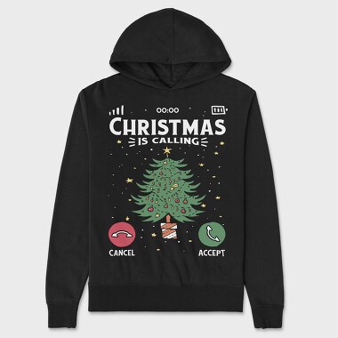 Christmas Call, Unisex Men's Hoodie