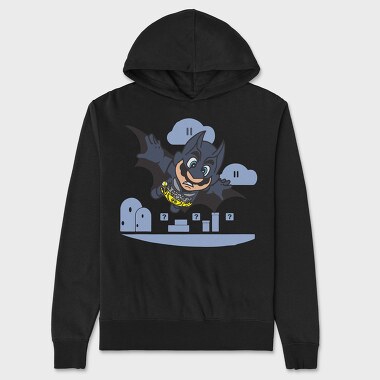 Batman Mario, Unisex Men's Hoodie