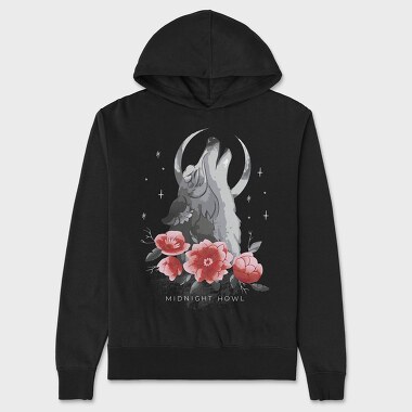 Wolf Moon Flowers, Унисекс Мъжко Суичър