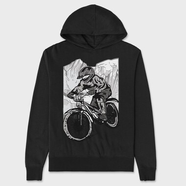 Downhill, Unisex Men's Hoodie