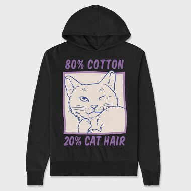 Cotton and Cat Hair, Unisex Men's Hoodie