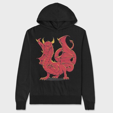 Dragon Red, Unisex Men's Hoodie