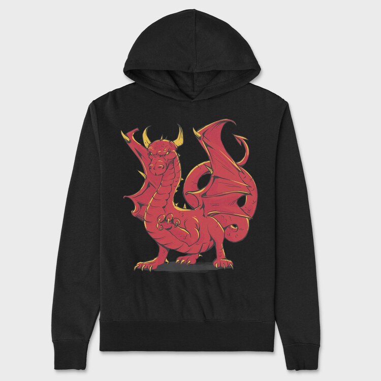 Dragon Red, Unisex Men's Hoodie