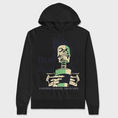 Death to Decaf, Unisex Men's Hoodie