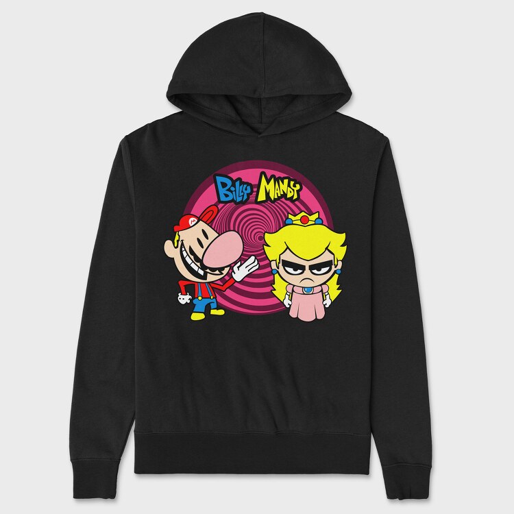 Billy and Mandy Mario, Unisex Men's Hoodie