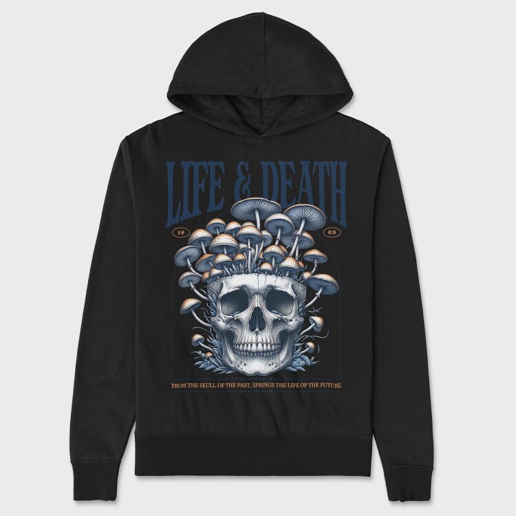 Trend Life Death, Unisex Men's Hoodie