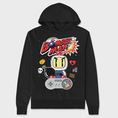 Bomberman, Unisex Men's Hoodie