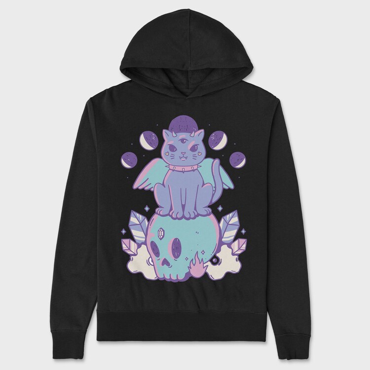 Pastel Goth Cat, Унисекс Мъжко Суичър