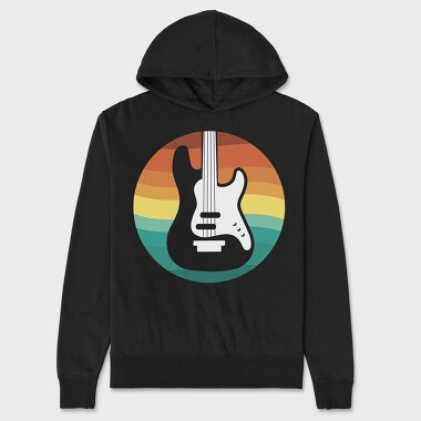 Guitar Retro, Unisex Men's Hoodie