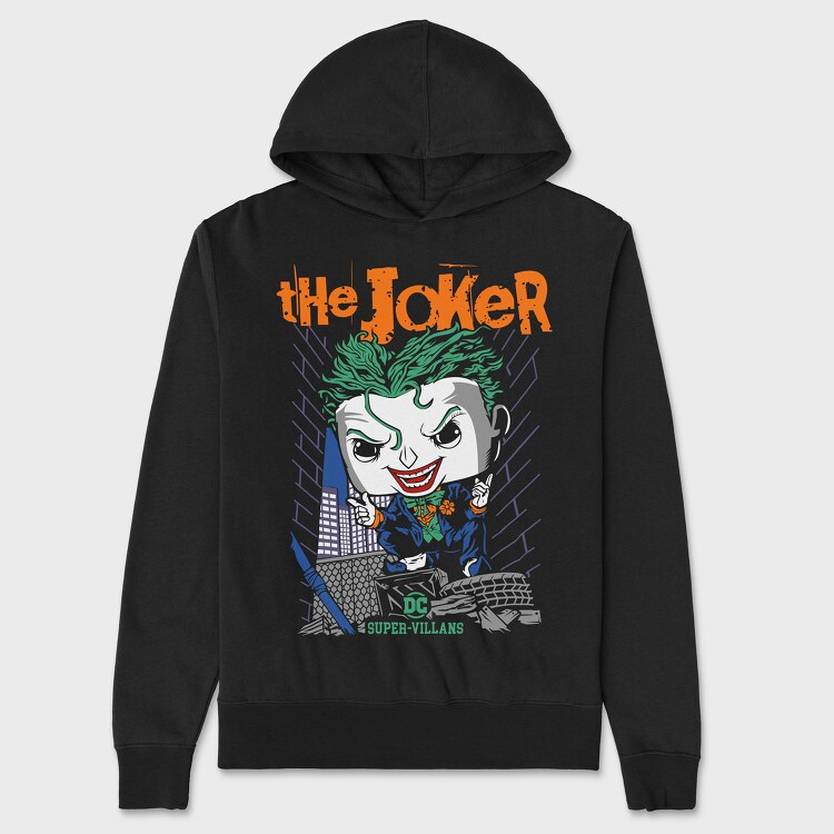 The Jocker Comics, Unisex Men's Hoodie