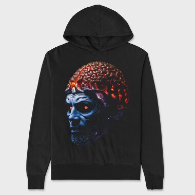 Man Brain Fire, Unisex Men's Hoodie